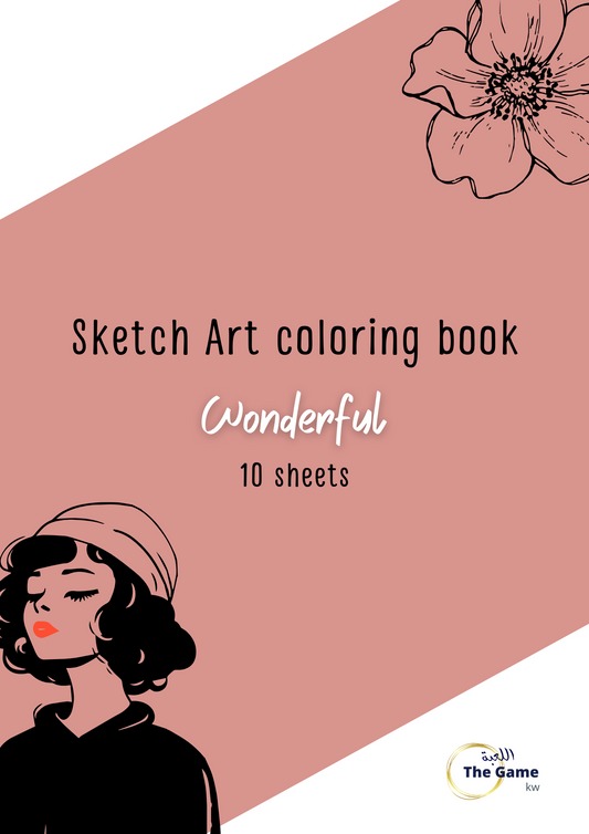 Sketch art coloring book (wonderful)